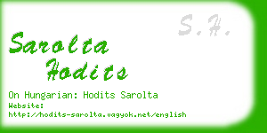 sarolta hodits business card